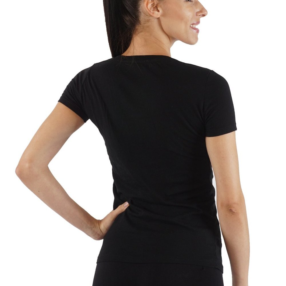 Cotton Slim Fit T-shirts V- neck short sleev - Picture 2 of 4